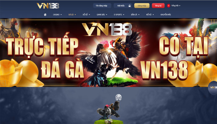 Đá Gà VN138 trở thành nhà cái chất lượng nhất trong lĩnh vực 1 vn1388