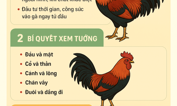 Bí Truyền Xem Tướng Gà Đá Và Tuyển Chọn Linh Kê 3 bi truyen xem tuong ga