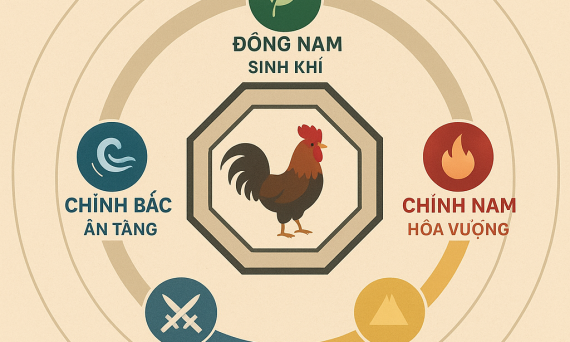 Phong Thủy Trường Gà Và Bí Thuật Bố Trận 3 bo tran kinh ke